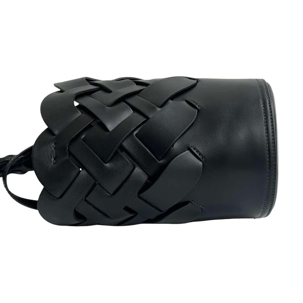 Prada Vitello Intreccio Tress Bucket Bag - 5