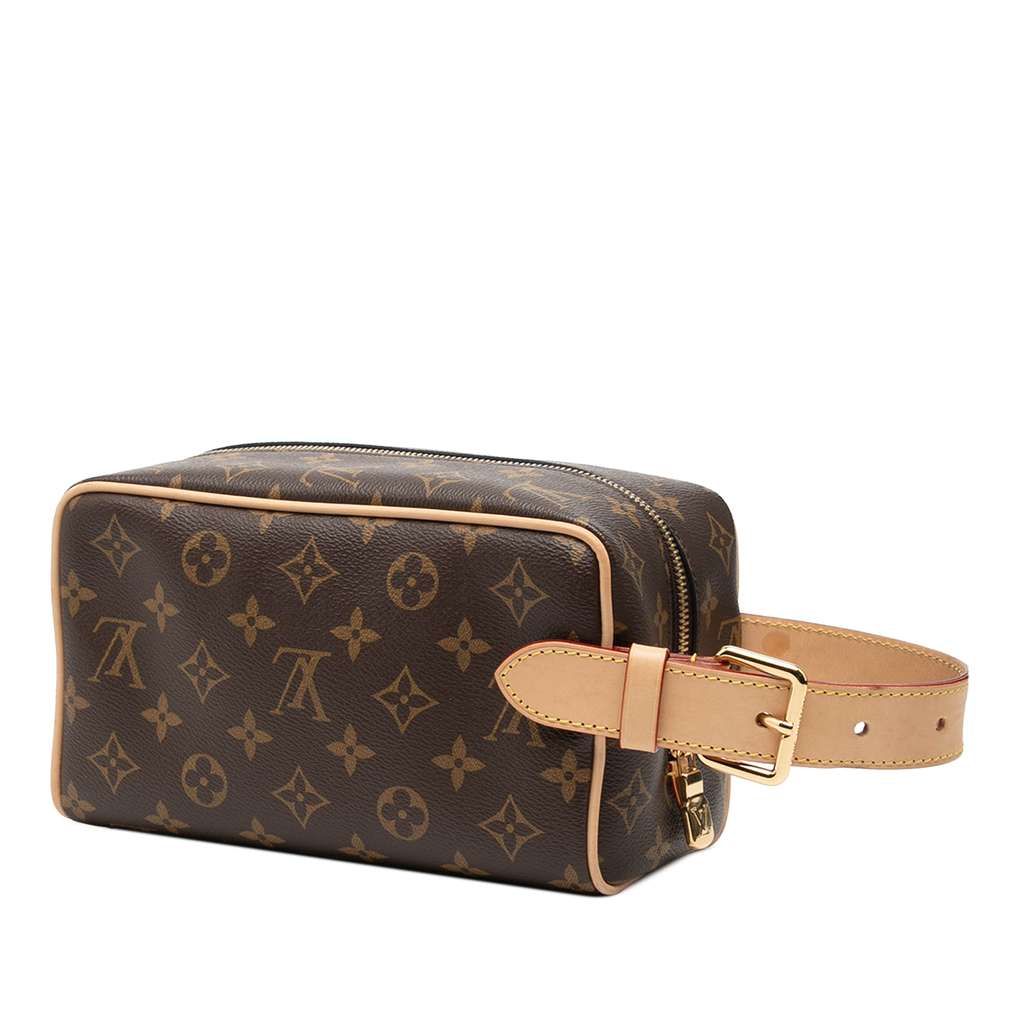 Louis Vuitton Monogram Locker Dopp Kit Clutch - 2