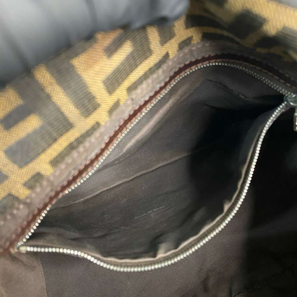 Fendi Zucca Canvas Double Flap Shoulder Bag - 4