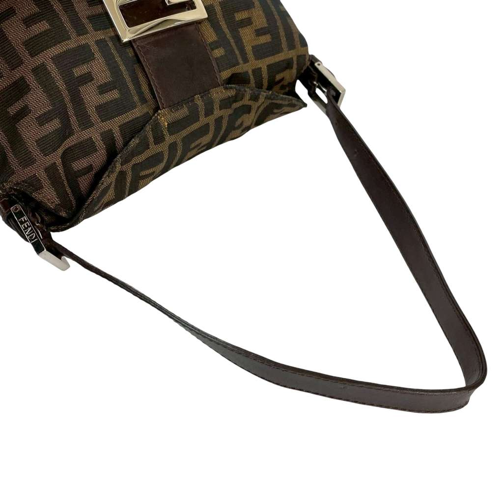 Fendi Zucca Canvas Double Flap Shoulder Bag - 5