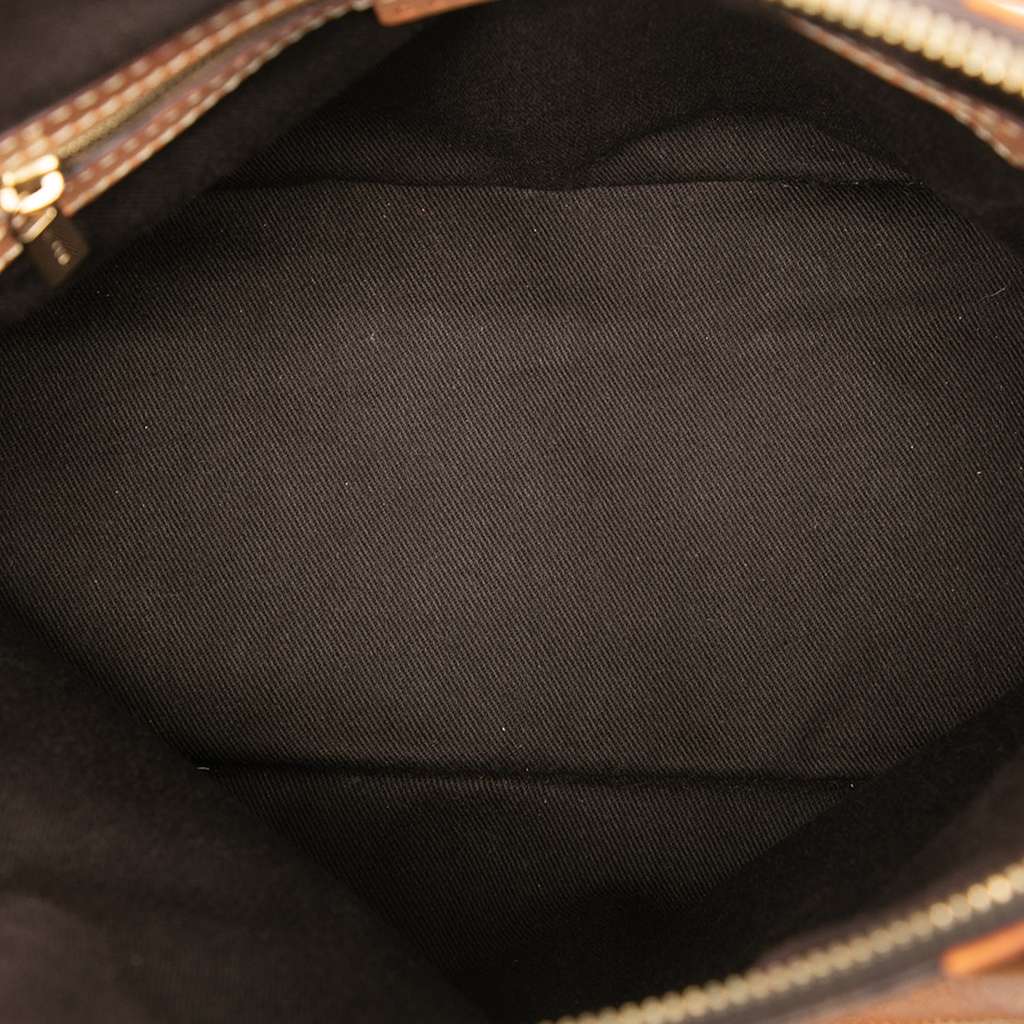 Celine Macadam Coated Canvas Dome Satchel - 4