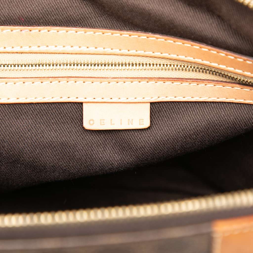 Celine Macadam Coated Canvas Dome Satchel - 5