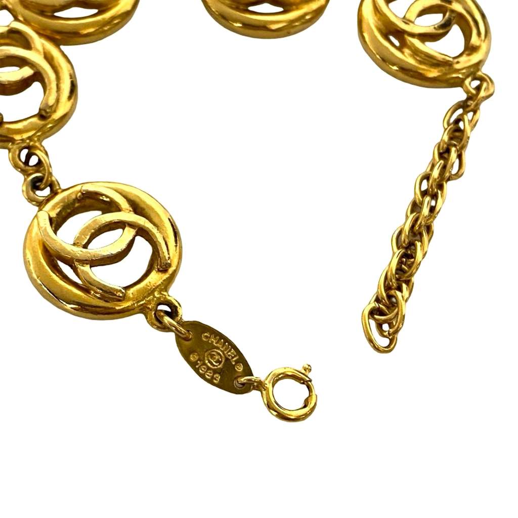 Chanel CC Gold Plated Link Bracelet - 4