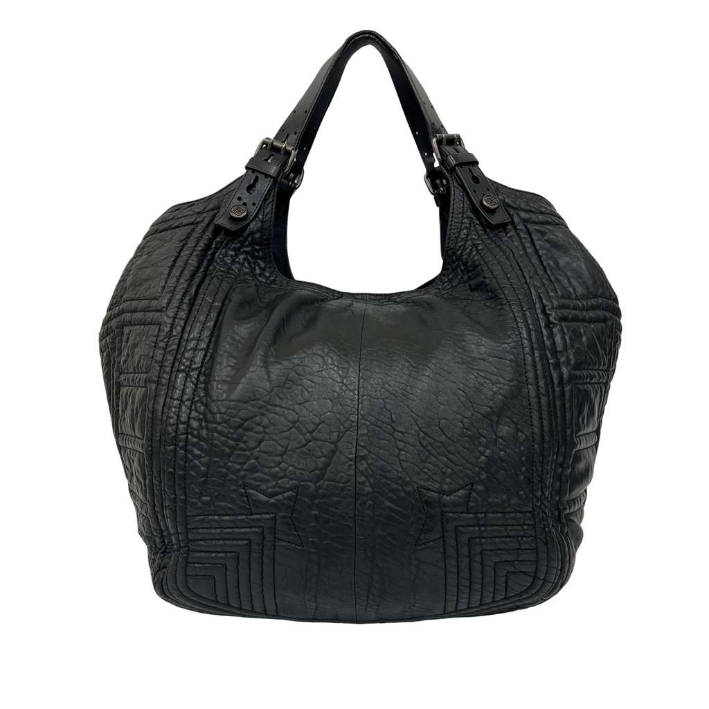 Givenchy Crinkled Lambskin Padded Stitch Sacca Hobo