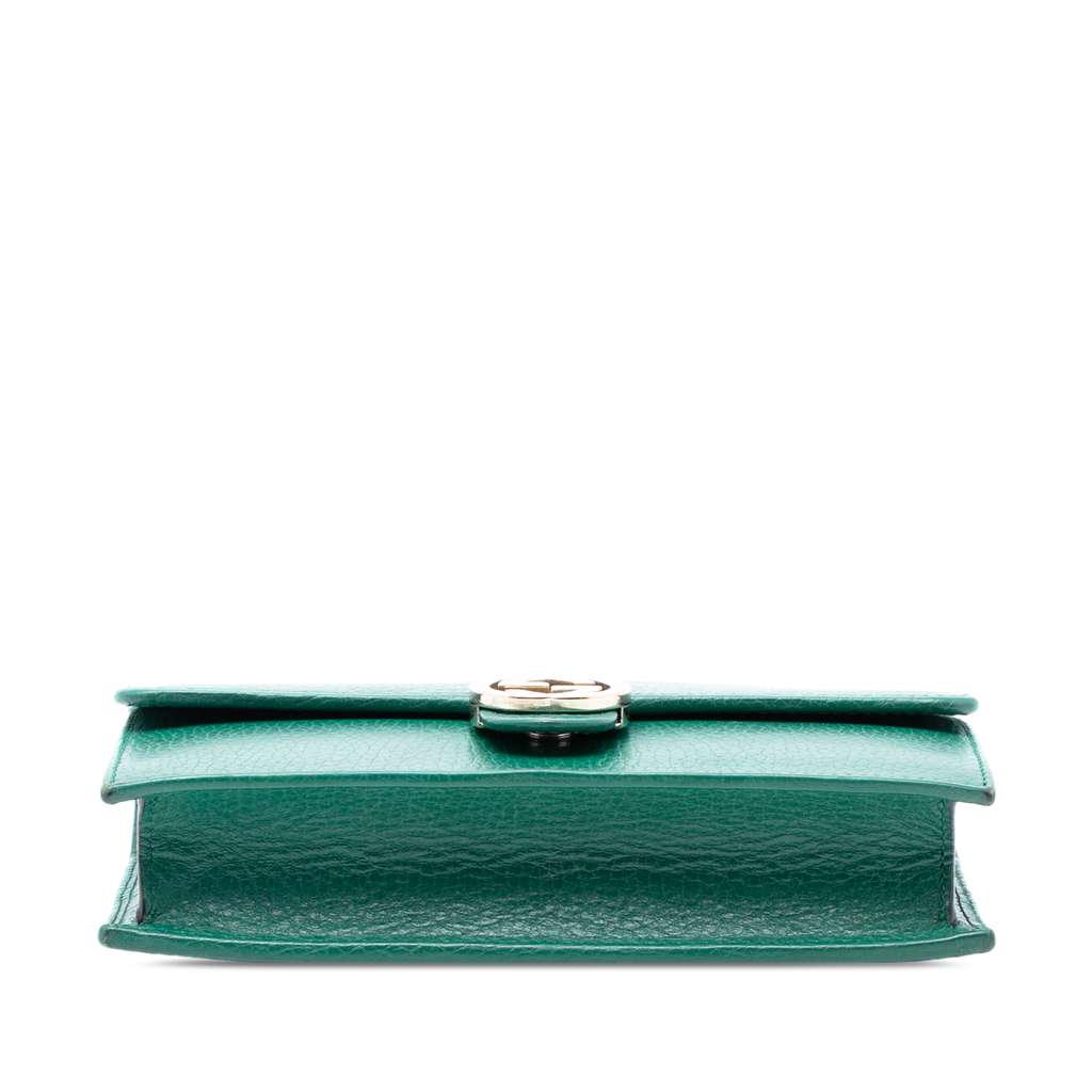 Gucci Interlocking G Dollar Calfskin Wallet on Chain - 3