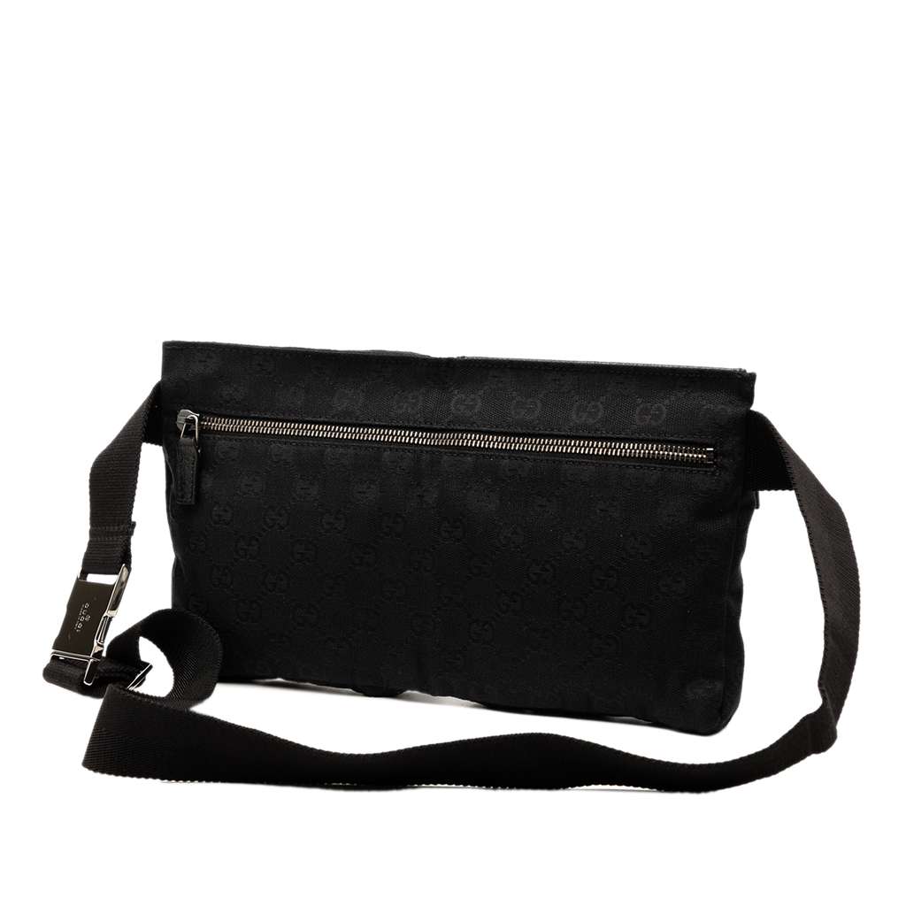 Gucci GG Canvas Double Pocket Belt Bag - 2