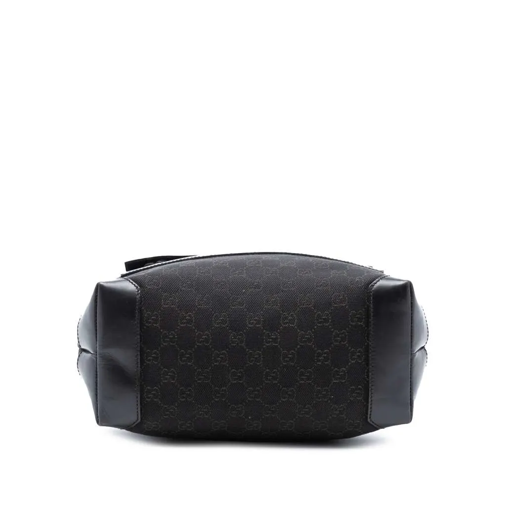 Gucci GG Denim Tote Brown Denim Good - Inside View