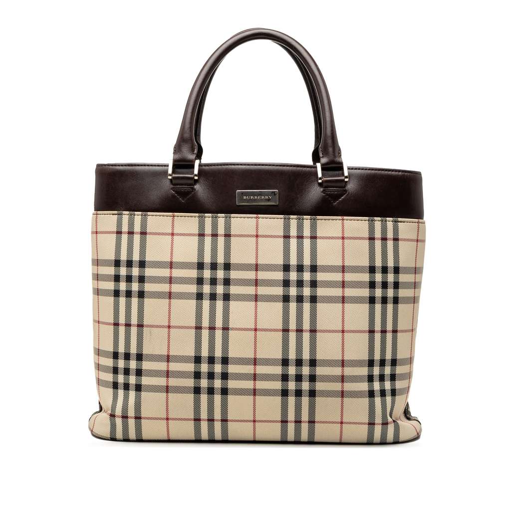 Burberry House Check Canvas Tote