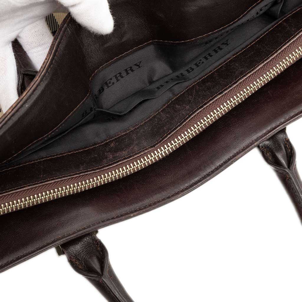 Burberry House Check Canvas Tote - 5