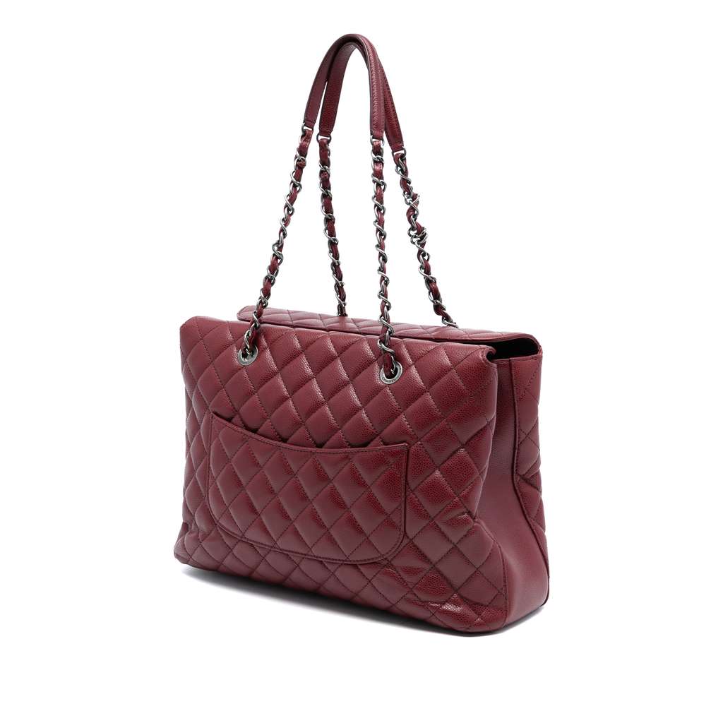 Chanel Large CC Quilted Caviar City Shopping Tote - 2
