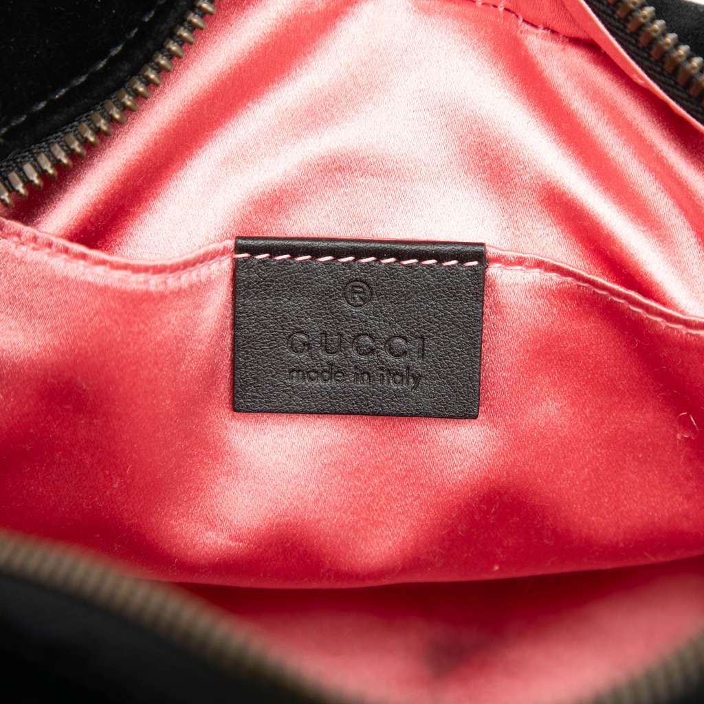 Gucci Small GG Marmont Matelasse Velvet Crystal Stars Crossbody - 5