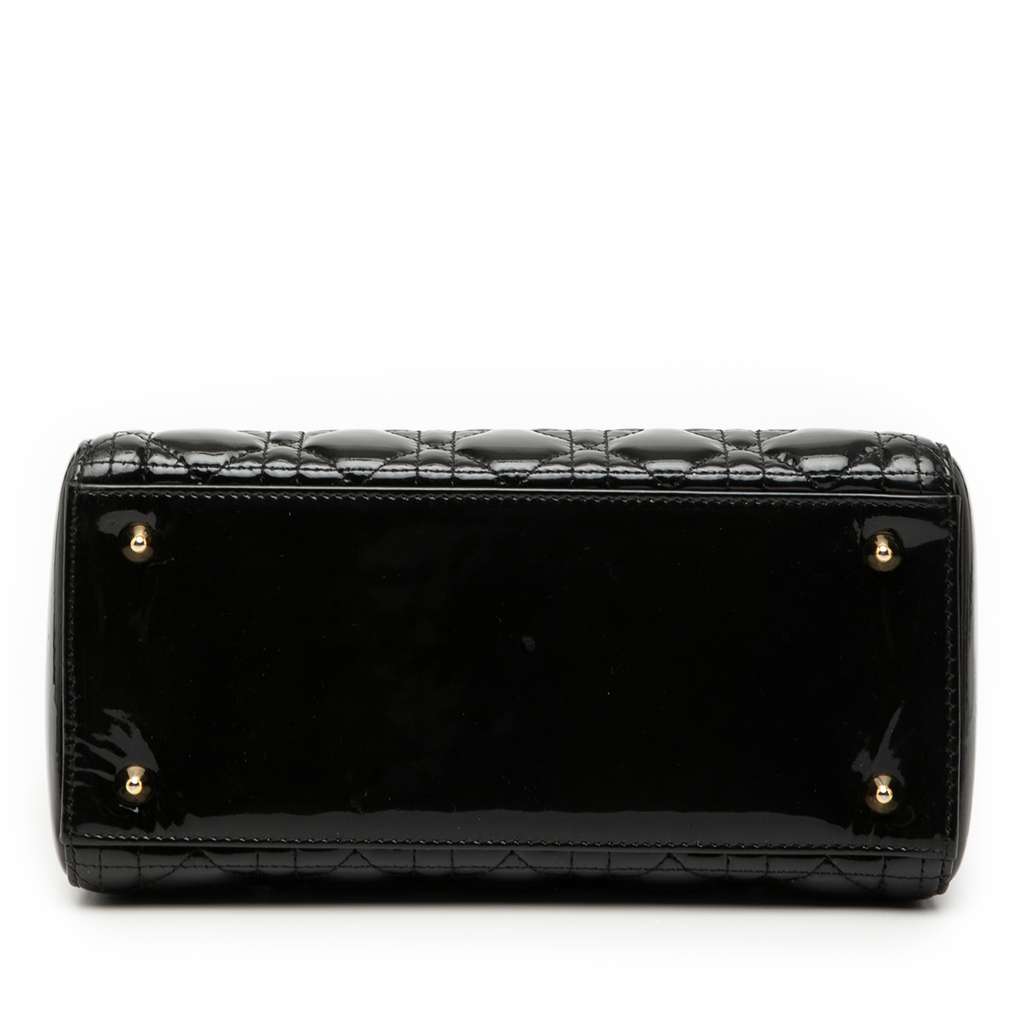 Dior Medium Patent Cannage Lady Dior - 3
