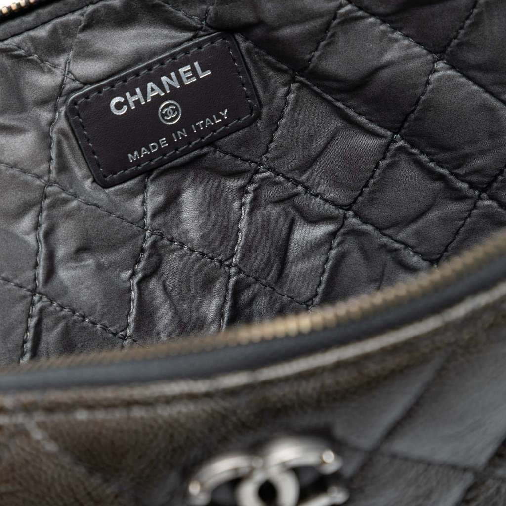 Chanel Large Crinkled Patent O Case Clutch - 5