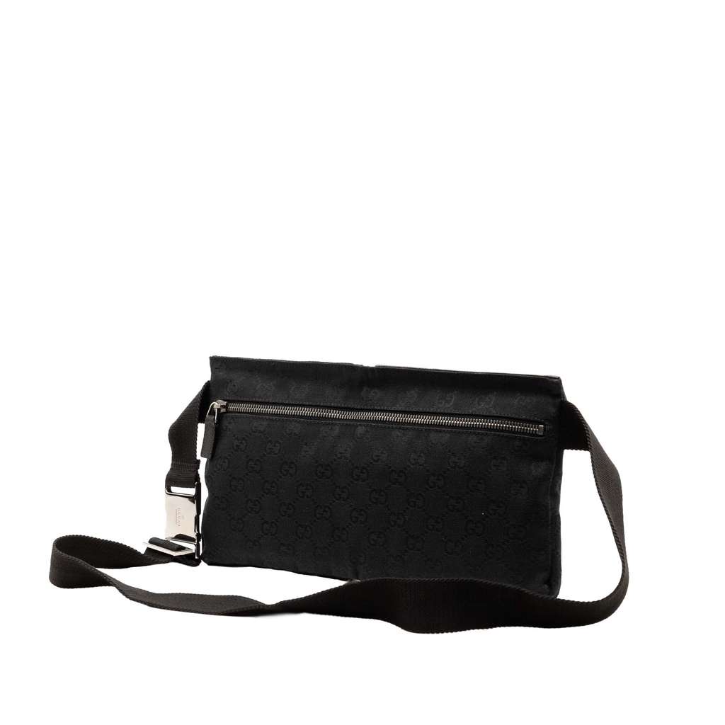 Gucci GG Canvas Double Pocket Belt Bag - 2
