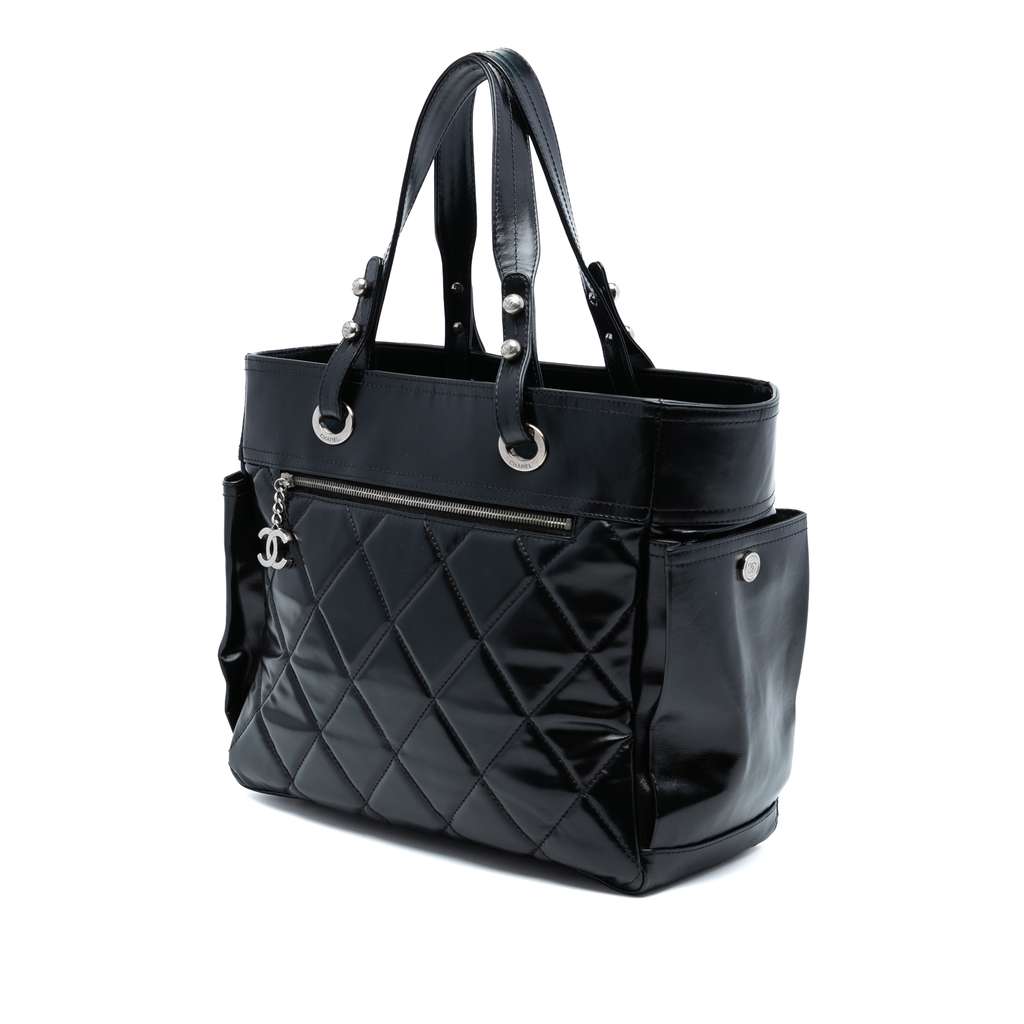 Chanel Large Quilted Shiny Calfskin Paris Biarritz Tote - 2