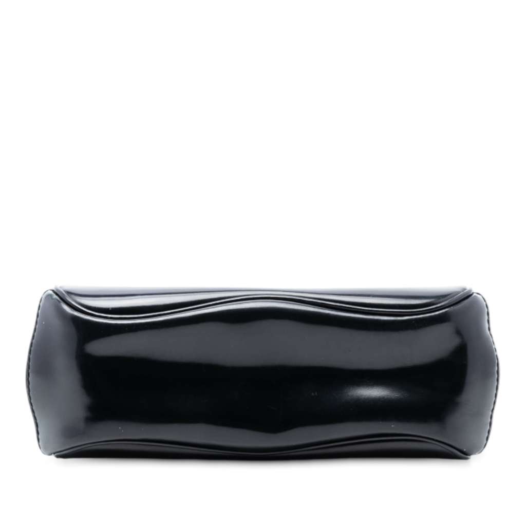 Gucci Mini Polished Leather Bamboo Lady Lock Top Handle Bag - 3