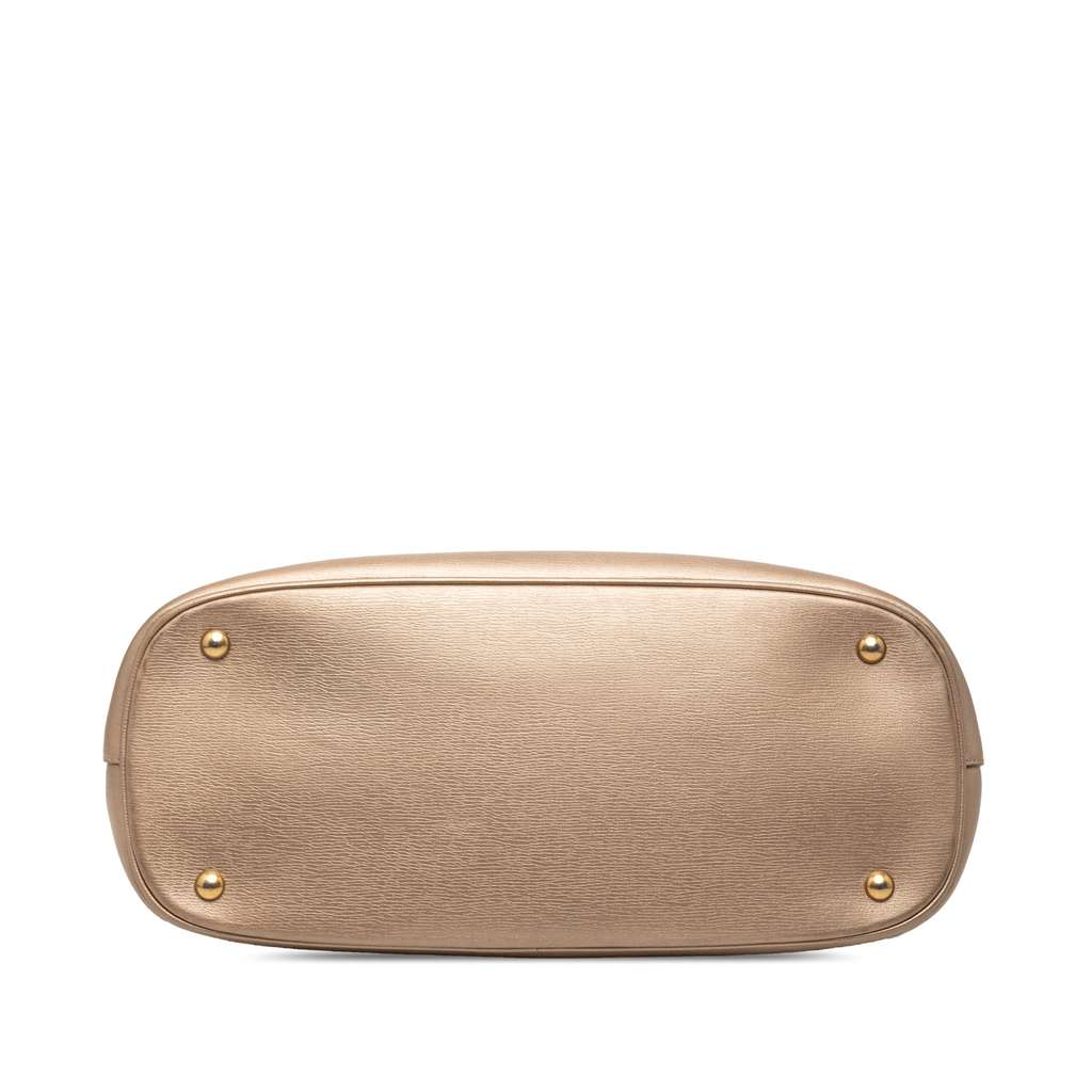 Gucci Leather Bright Bit Satchel - 3