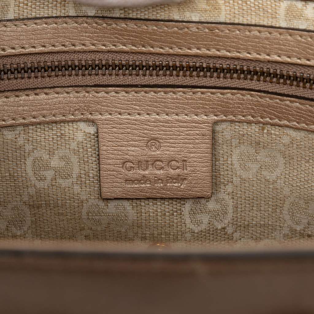 Gucci Leather Bright Bit Satchel - 5