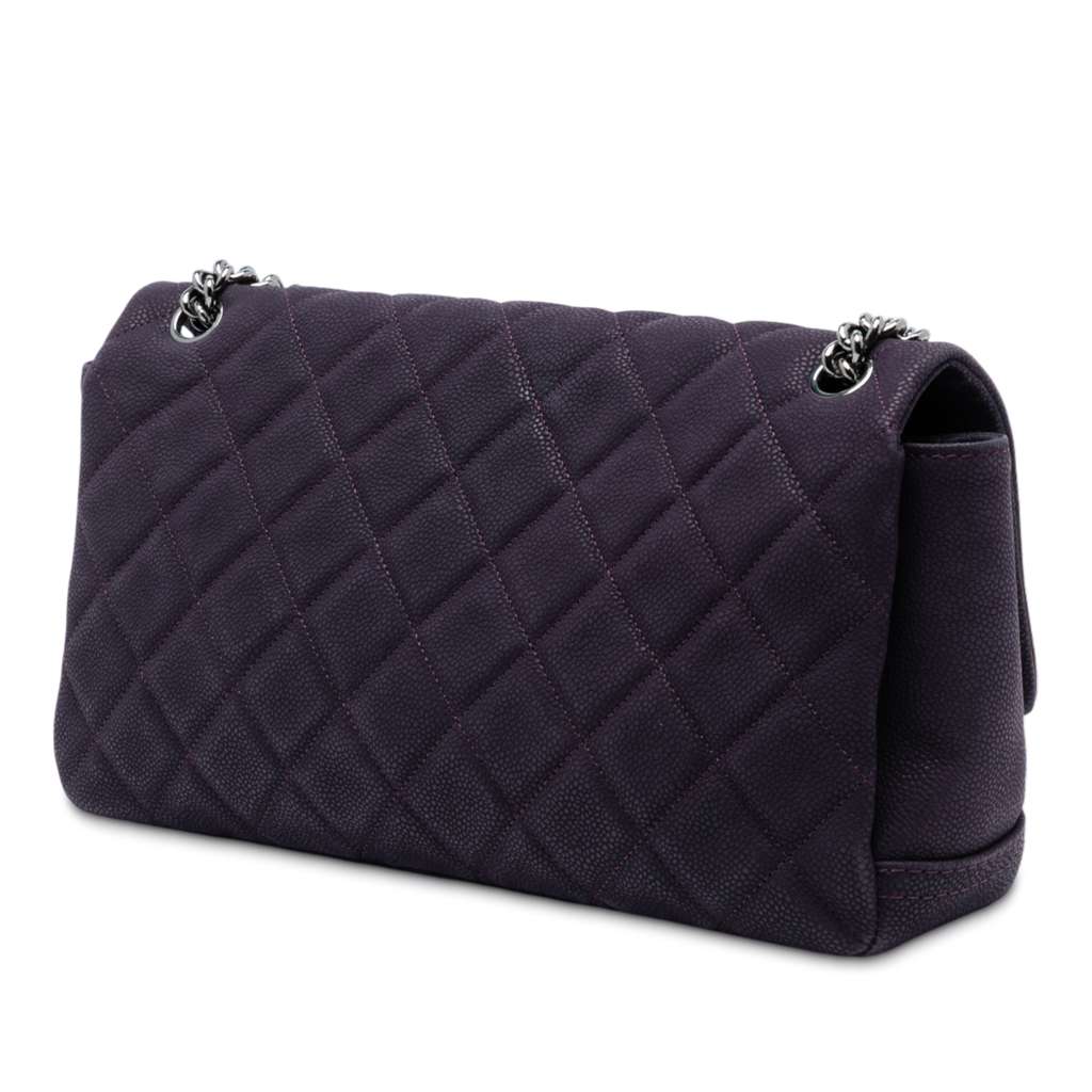 Chanel Matte Quilted Caviar Leather Lady Pearly Flap - 2