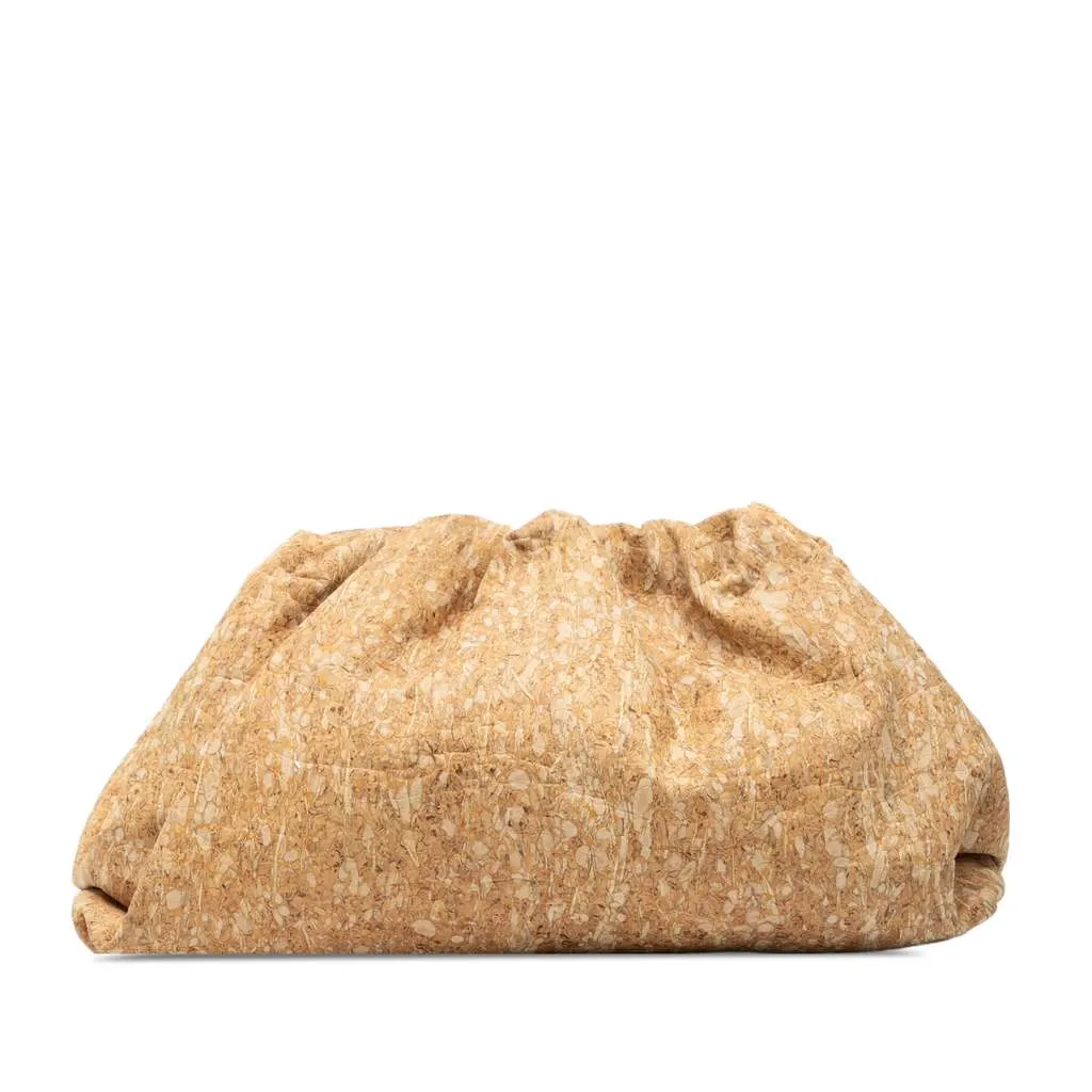 Bottega Veneta Cork The Pouch Brown Polyester Very good - Front View