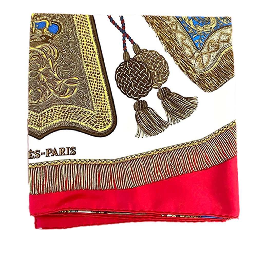 Hermès Poste et Cavalerie Silk Scarf 90 - 4
