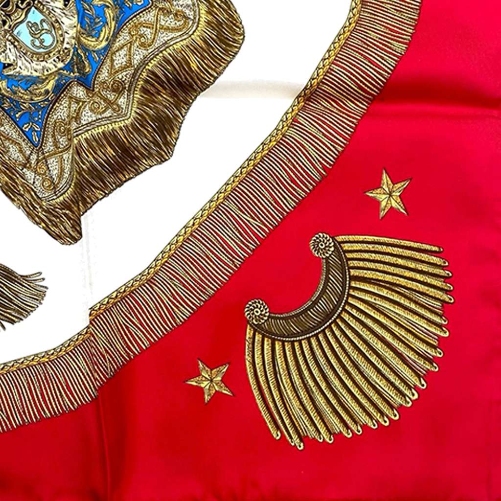 Hermès Poste et Cavalerie Silk Scarf 90 - 5