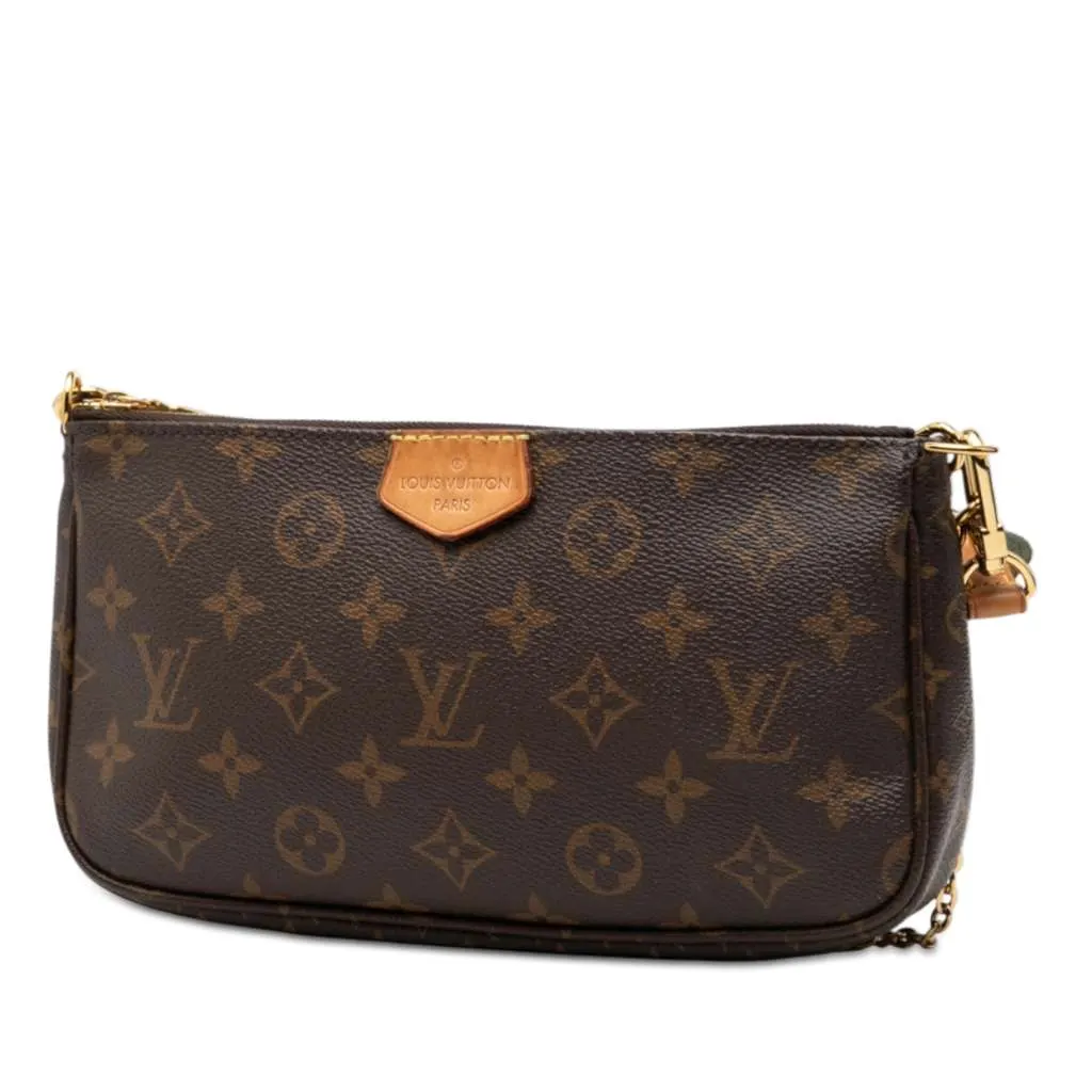 Louis Vuitton Monogram Multi Pochette Accessoires Brown Good - Back View