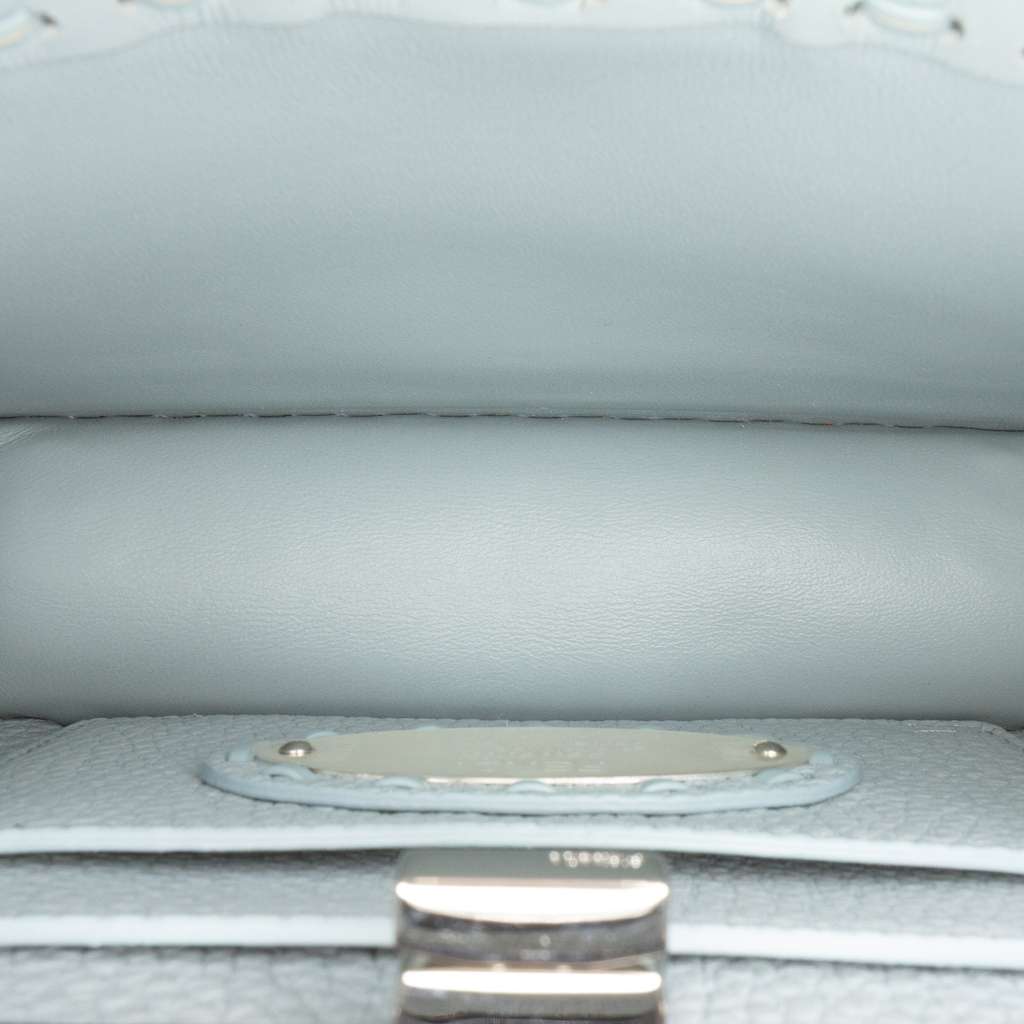 Fendi Petite Leather Selleria Peekaboo ISeeU Satchel - 5