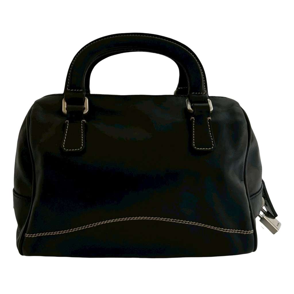 Prada Soft Calf Leather Top Handle Bag - 2