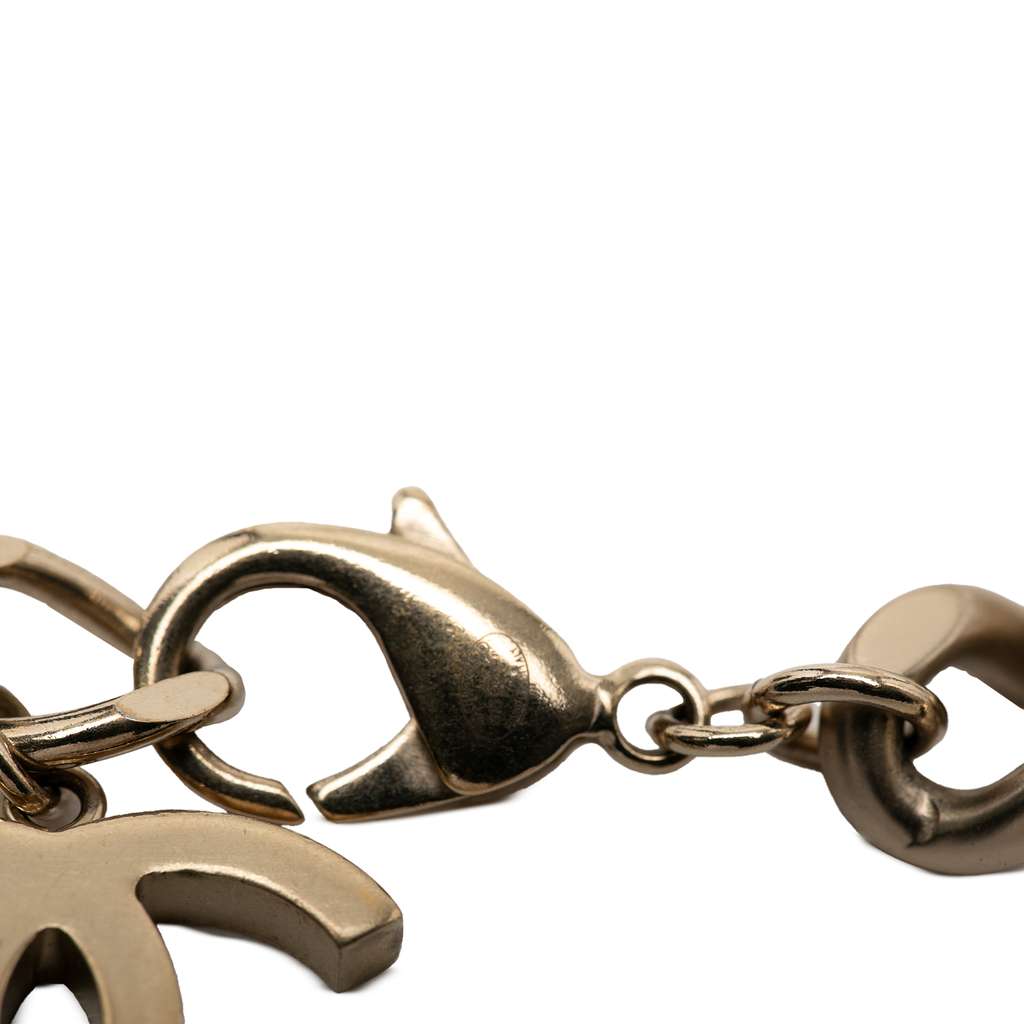 Chanel Gold Plated ID Curb Link Chain Necklace - 4