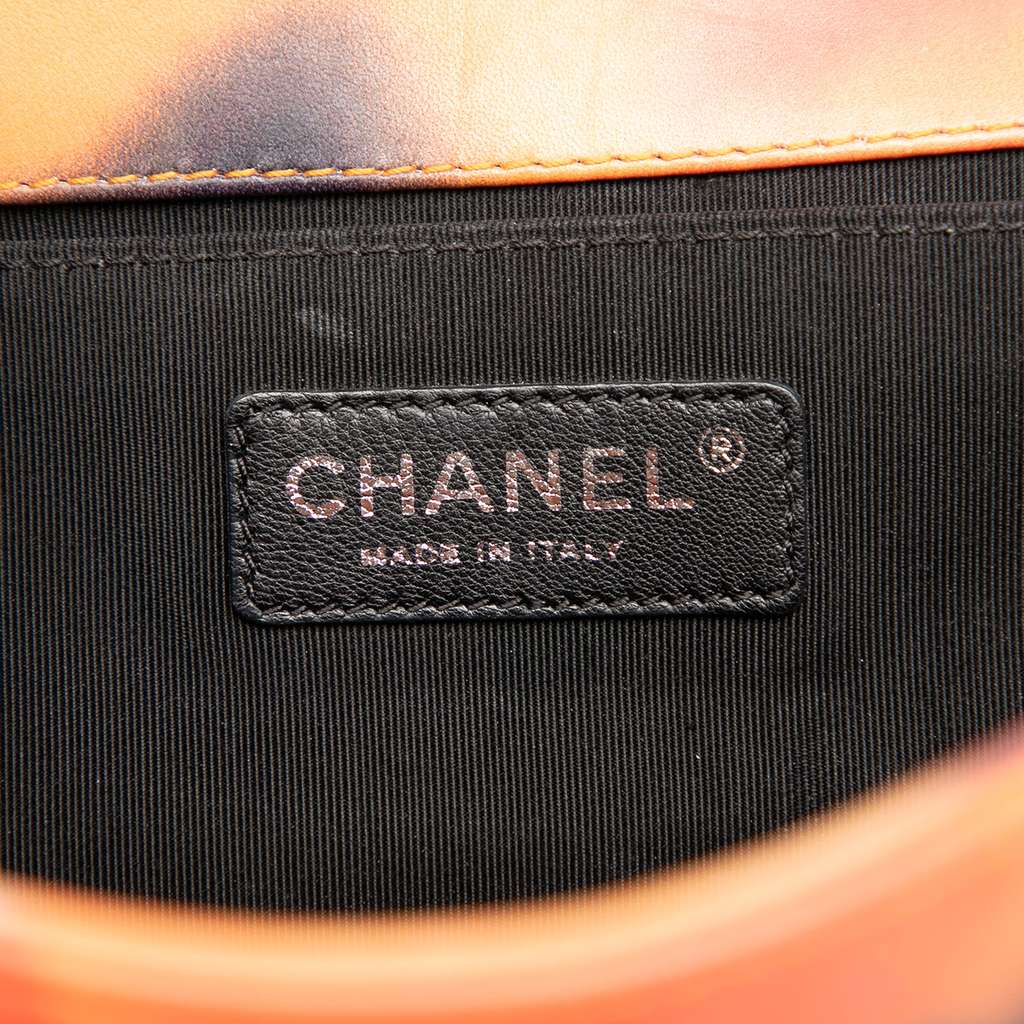 Chanel Old Medium Quilted Lambskin Flower Power Boy Flap - 5