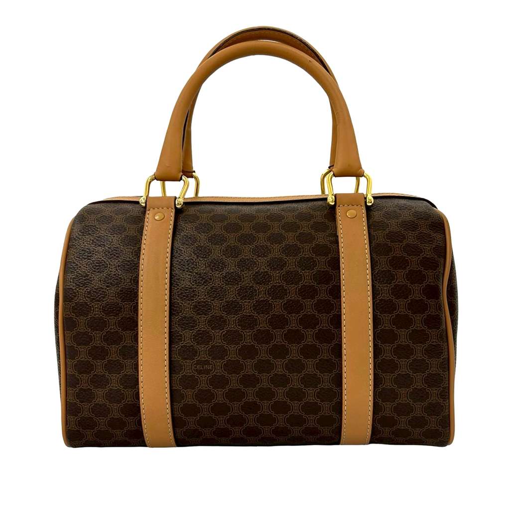 Celine Macadam Coated Canvas Satchel - 2