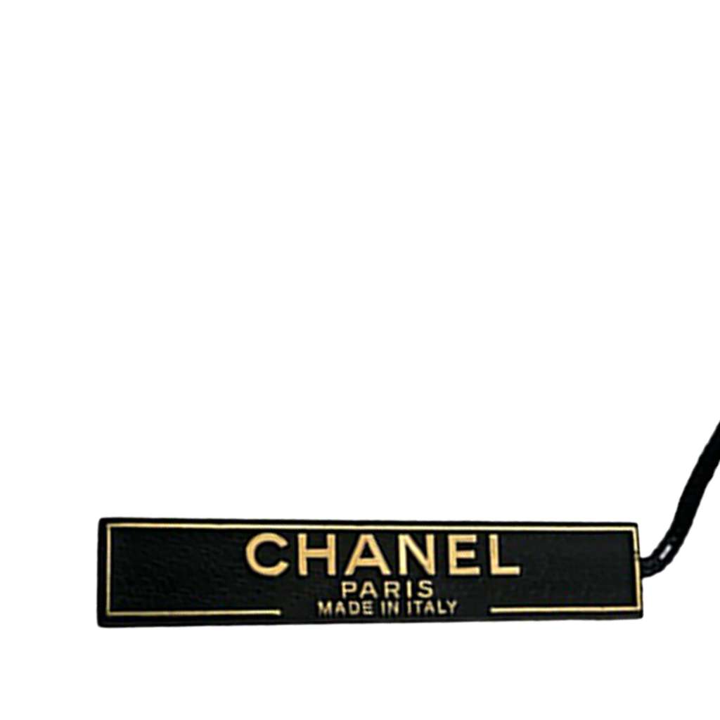 Chanel CC Silver Plated Rhinestone Pendant Necklace - 5