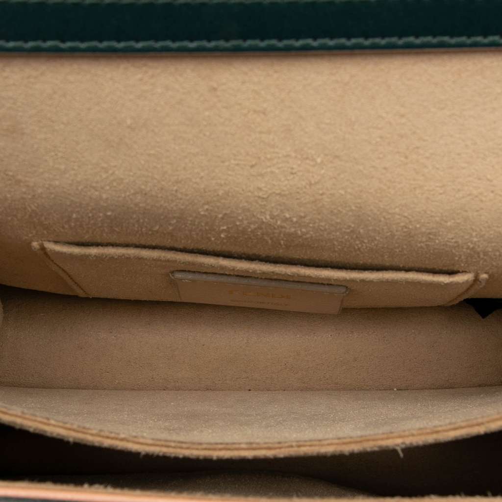 Fendi Small Scalloped Leather Kan I Crossbody - 4