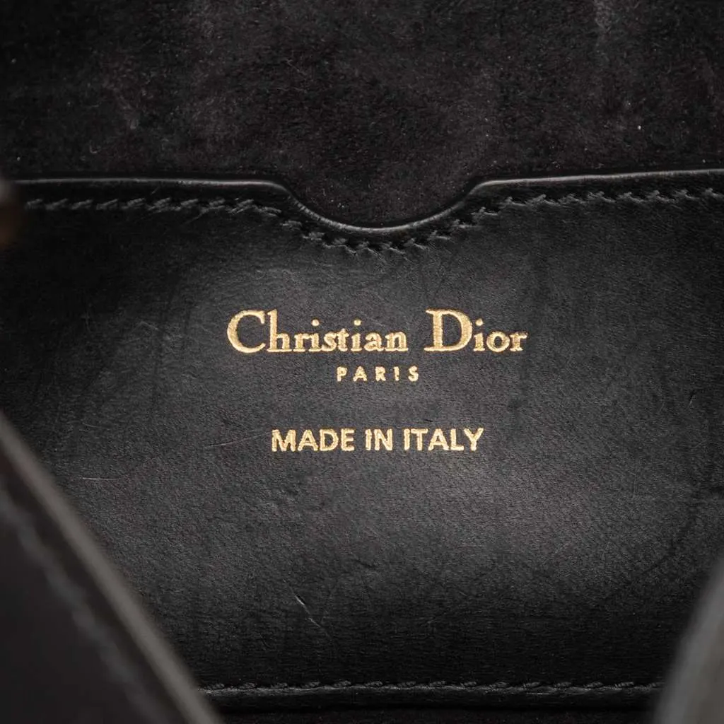 Dior Mini Leather D Bee Saddle Bag Black Leather Very good - Box View