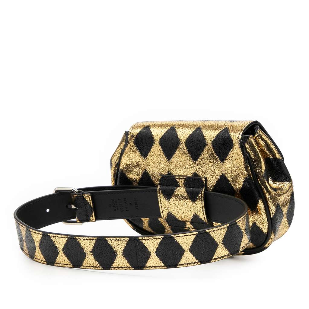 Gucci Metallic Calfskin Belt Bag - 2
