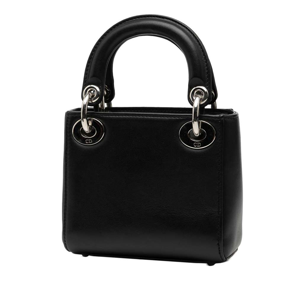 Dior Micro Calfskin Patch Embellished Lady Dior - 2