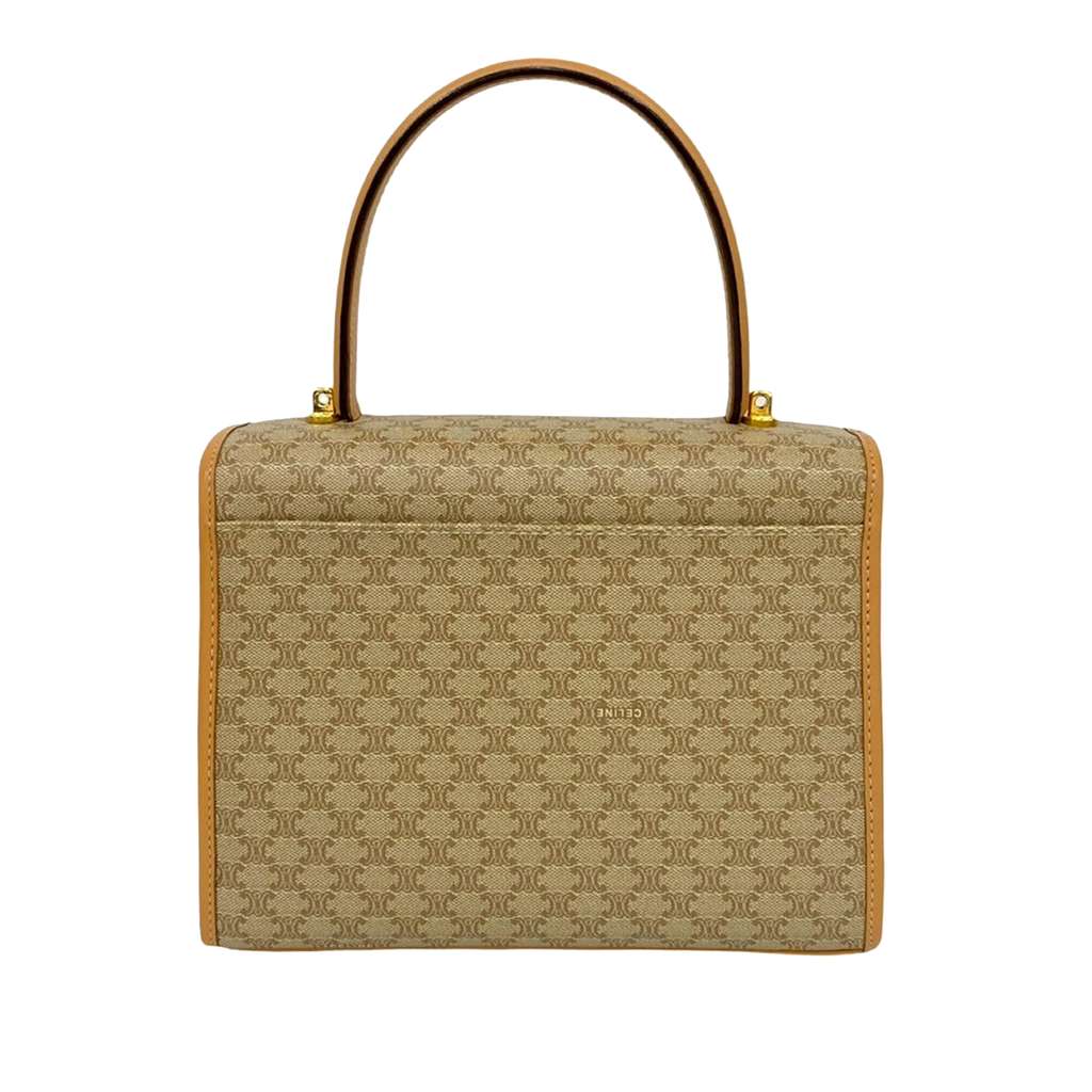 Celine Macadam Coated Canvas Satchel - 2