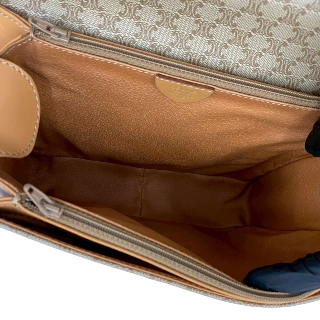 Celine Macadam Coated Canvas Satchel - 5