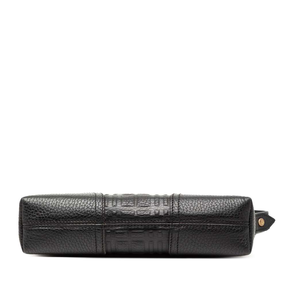 Burberry Embossed Leather Shoulder Bag - 3