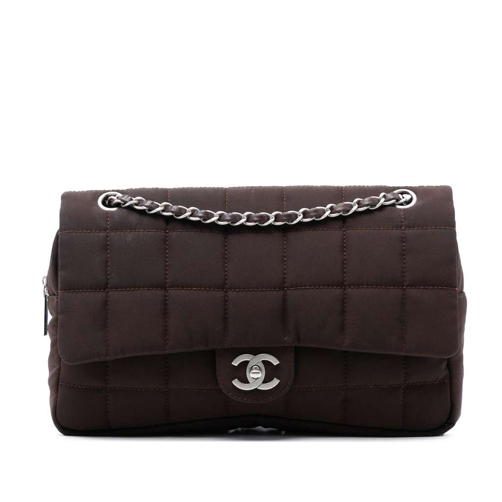 Chanel Medium Nylon Chocolate Bar Camera Flap