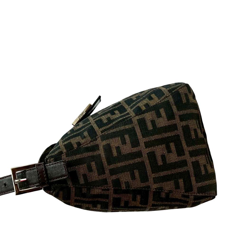 Fendi Zucca Canvas Double Flap Shoulder Bag - 5