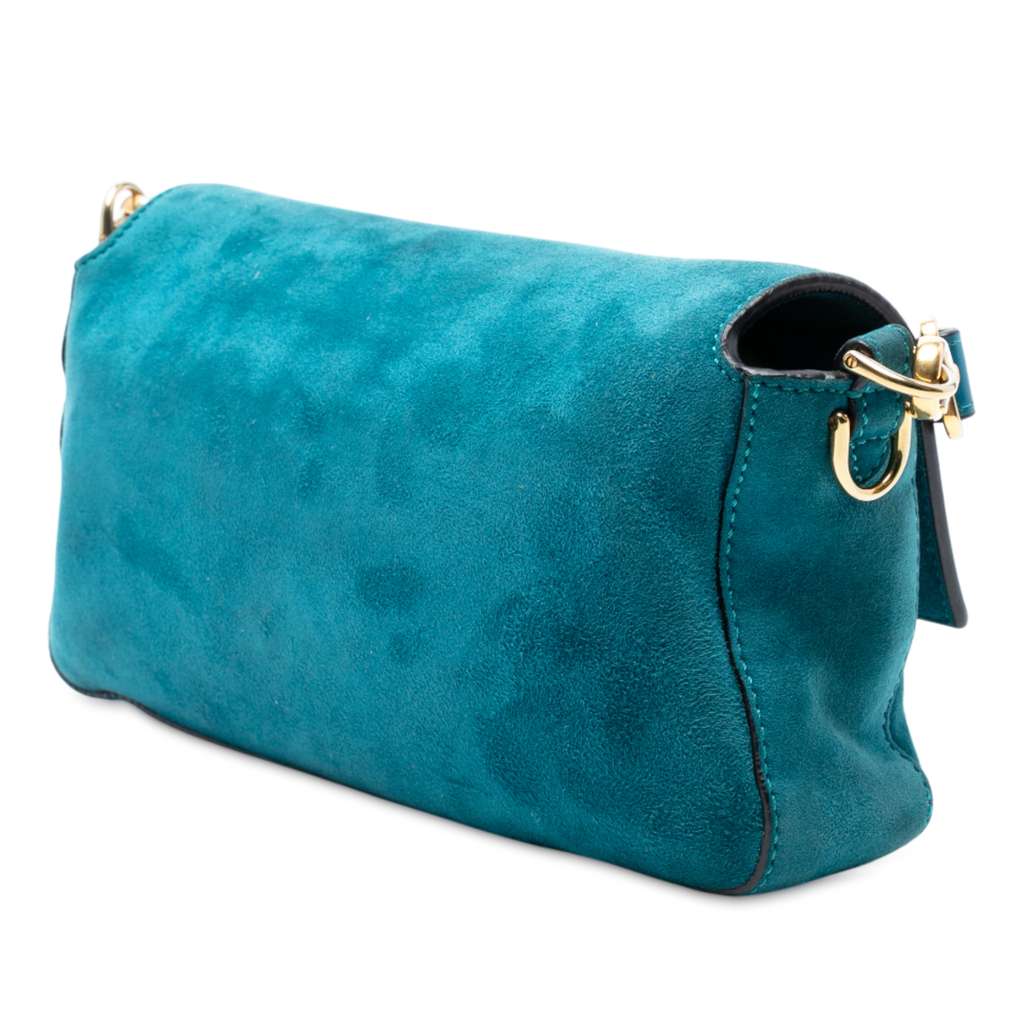 Fendi Medium Suede Baguette Satchel - 2
