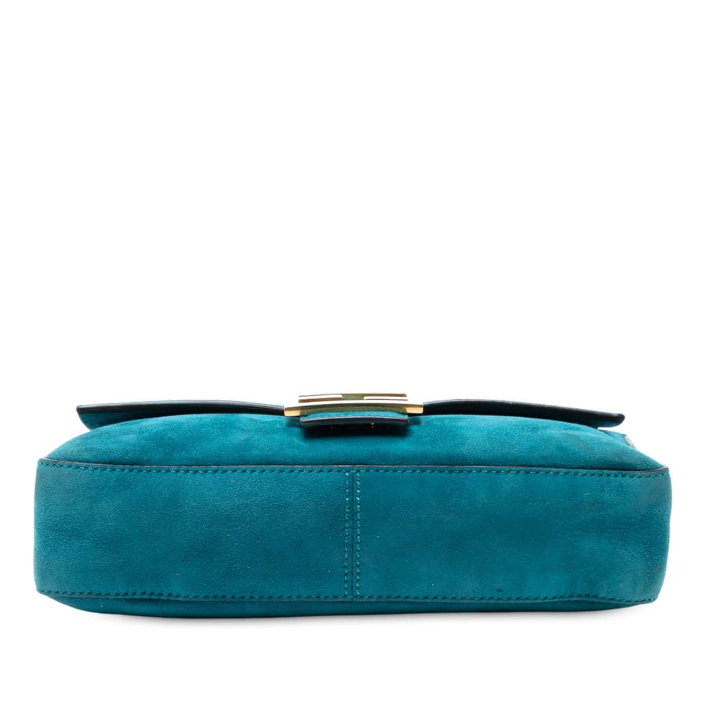 Fendi Medium Suede Baguette Satchel - 3