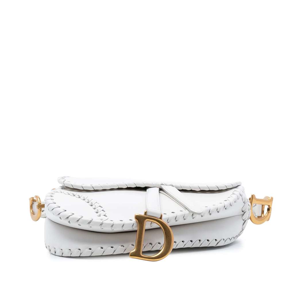 Dior Calfskin Whipstitch Saddle Bag - 3