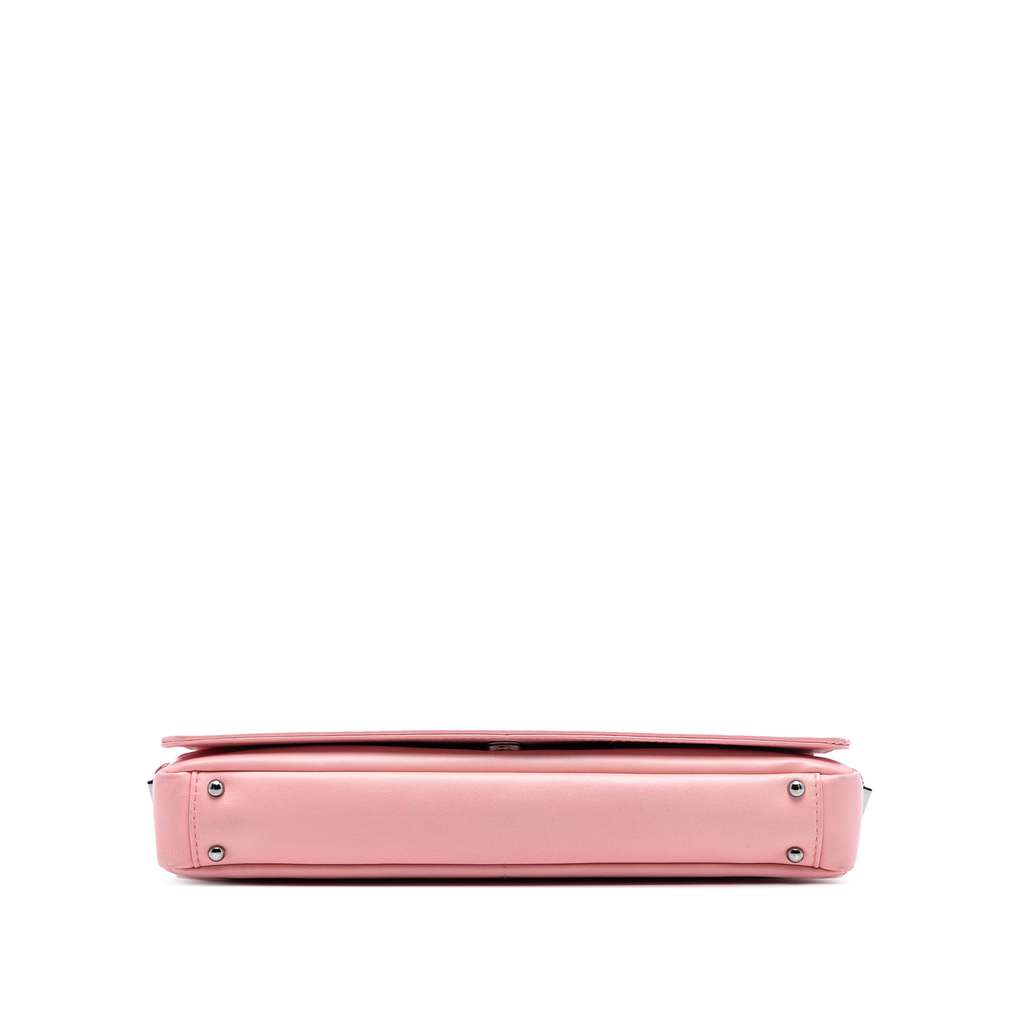 Chanel Stitched Lambskin Logo Flap - 3