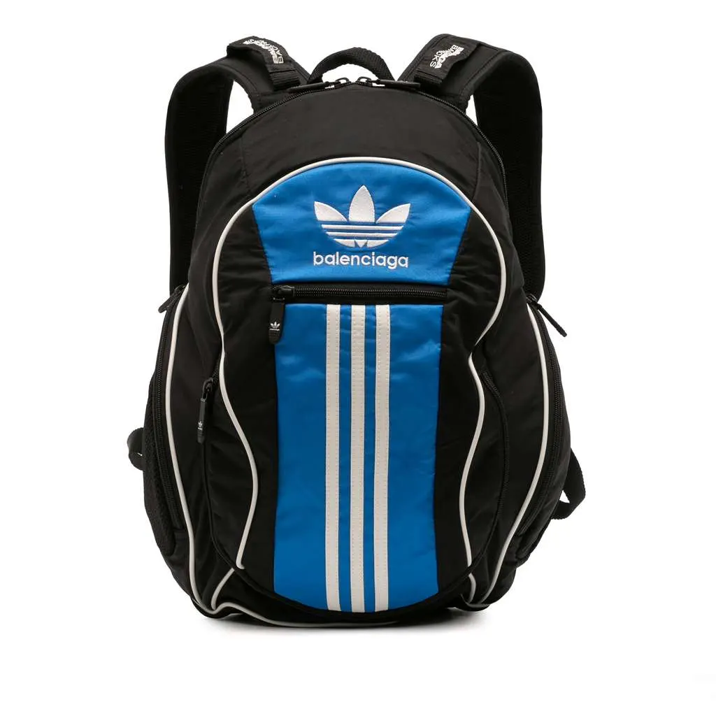 Balenciaga Adidas Recycled Nylon Backpack Black Good - Front View