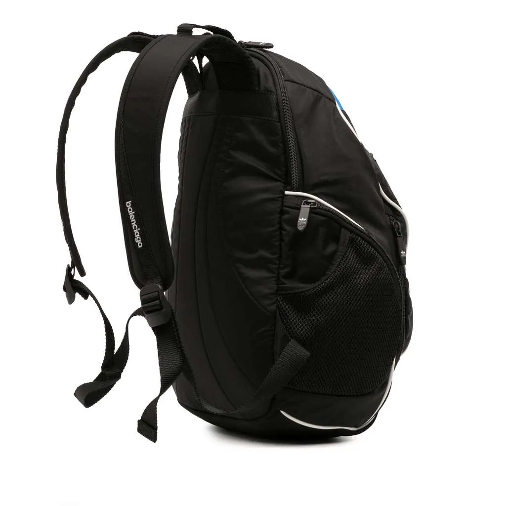 Balenciaga Adidas Recycled Nylon Backpack Black Good - Back View