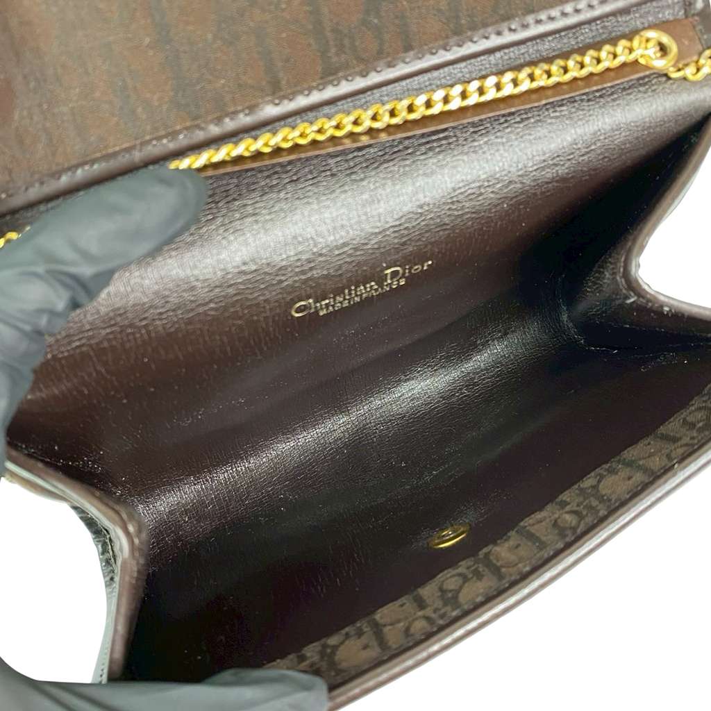 Dior Diorissimo Trotter Canvas Chain Shoulder Bag - 5