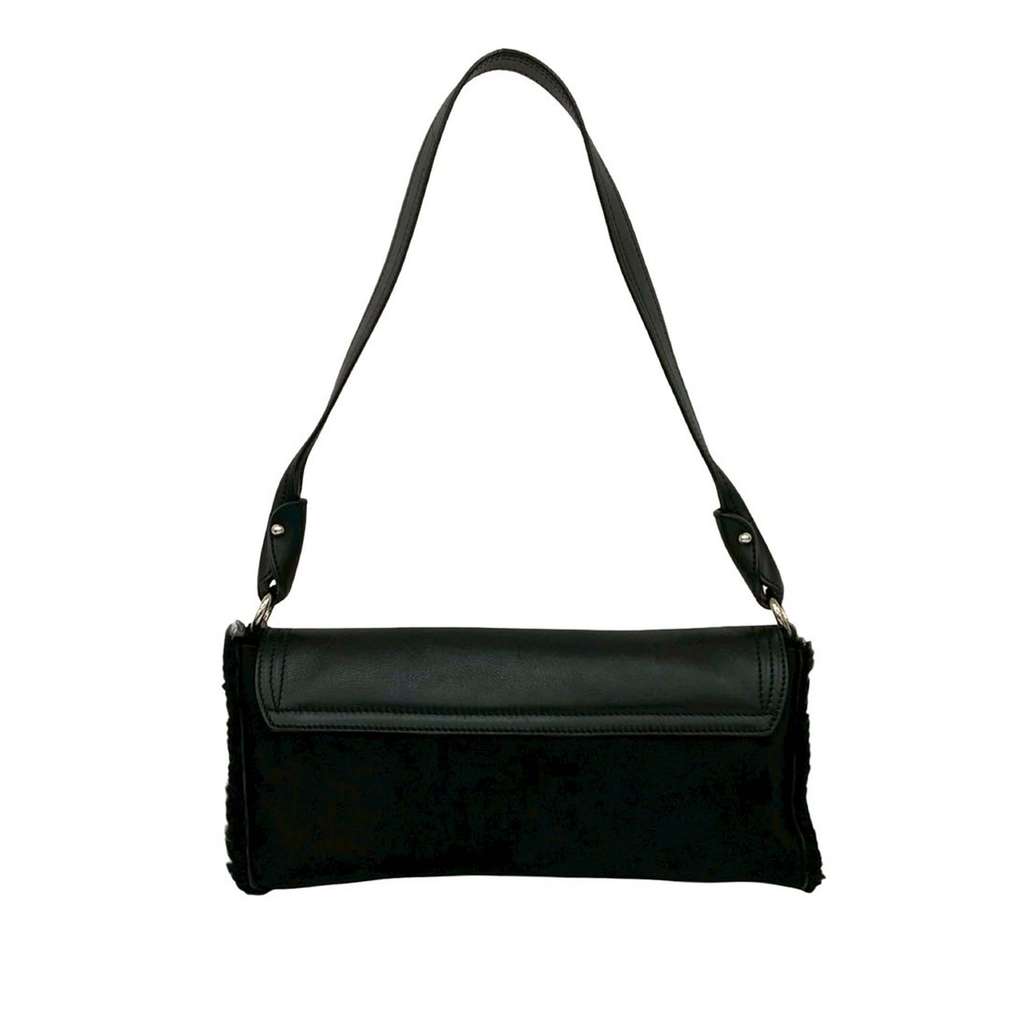 Salvatore Ferragamo Suede and Calfskin Gancini Shoulder Bag - 2